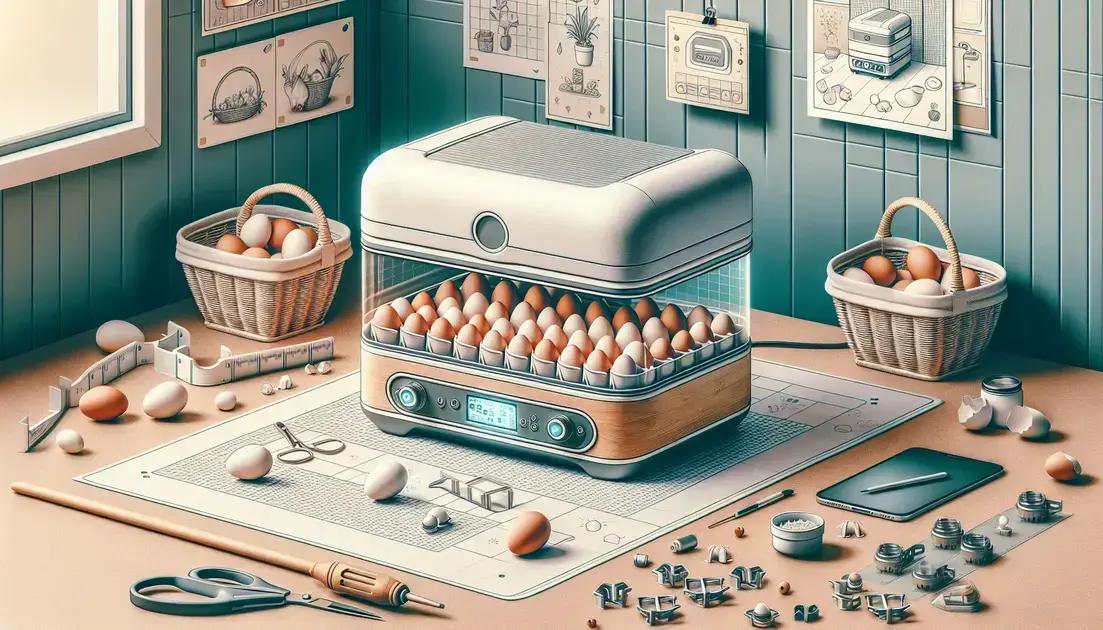 Chocadeira Automática 20 Ovos: Compacta e Eficiente para Pequenas Produções